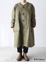 画像をギャラリービューアに読み込む, tao エステルタフタキルティングコート [TP-C003-051]
