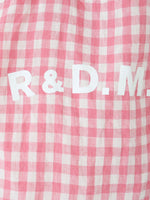 画像をギャラリービューアに読み込む, R&amp;D.M.Co- リネンギンガムチェックトートバッグ [7507]
