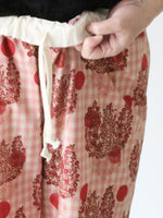 画像をギャラリービューアに読み込む, tao 綿ギンガムチェックプリントパンツ Fumi Imamura [TQ-P004-051]
