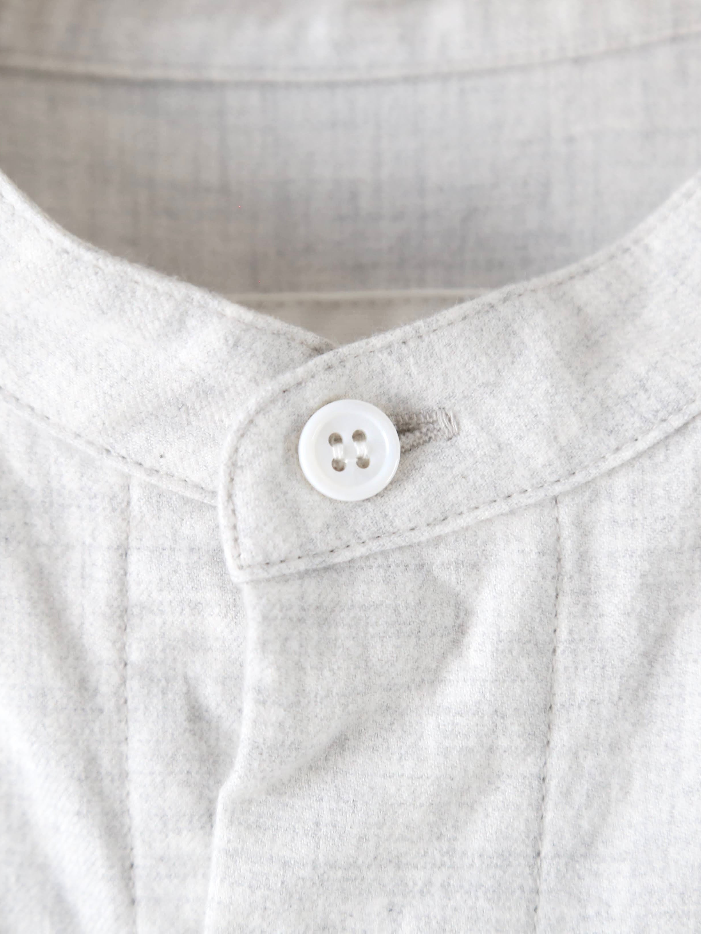 TOUJOURS バンドカラーバックギャザーシャツ [IM43LS03]