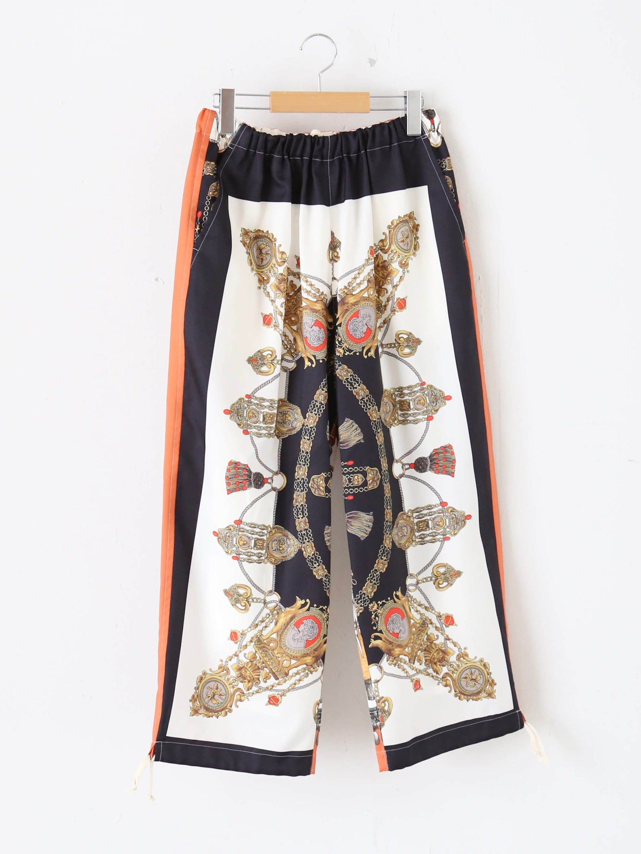 tao エステルスカーフ柄プリントMIXパンツ A柄 [TP-P006-051-A]