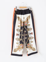 画像をギャラリービューアに読み込む, tao エステルスカーフ柄プリントMIXパンツ A柄 [TP-P006-051-A]
