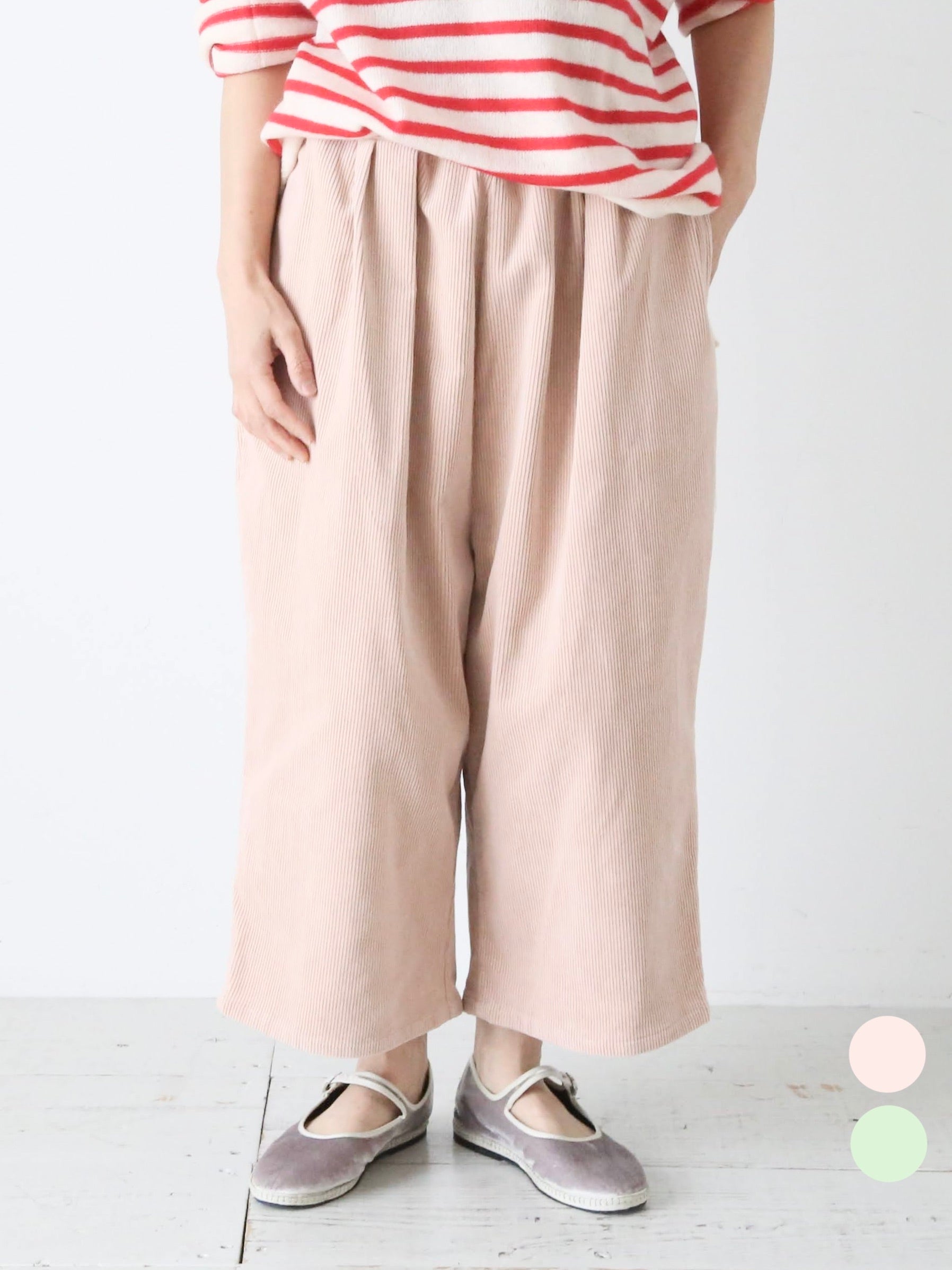 R&D.M.Co- コーデュロイゴムパンツ [7752]