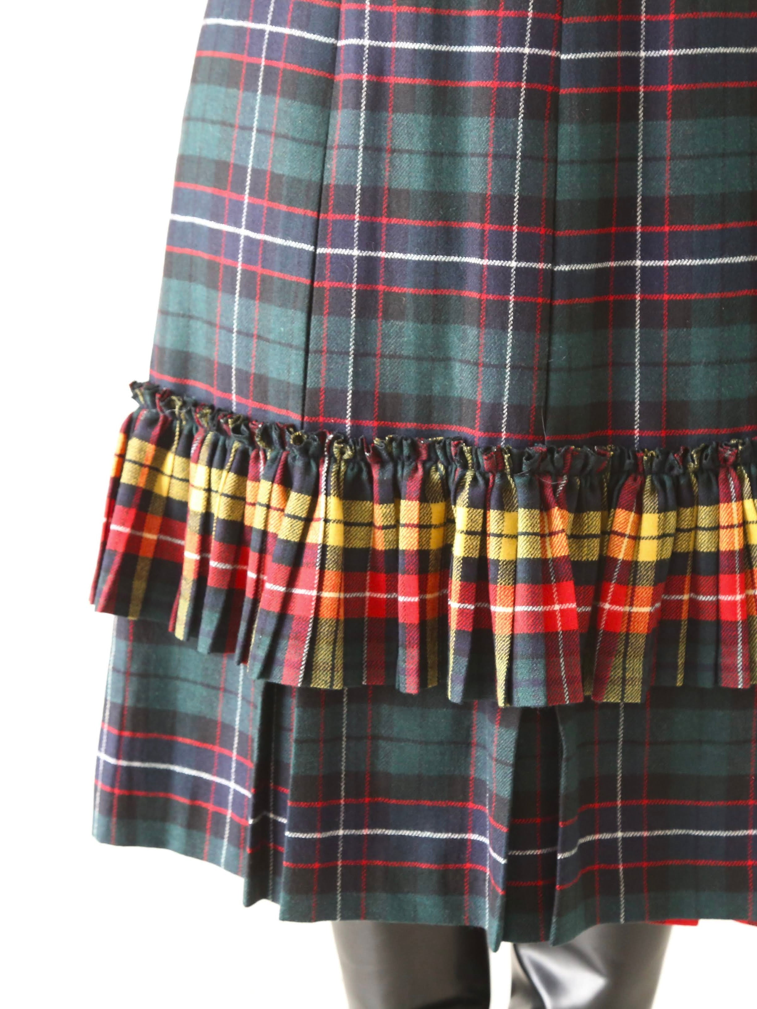 tao タータンチェックスカート tao タータンチェック先染めスカート [TP-S009-051] – CREER