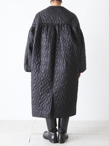 noir kei ninomiya エステルツイル キルト コート コクーン 中綿入り