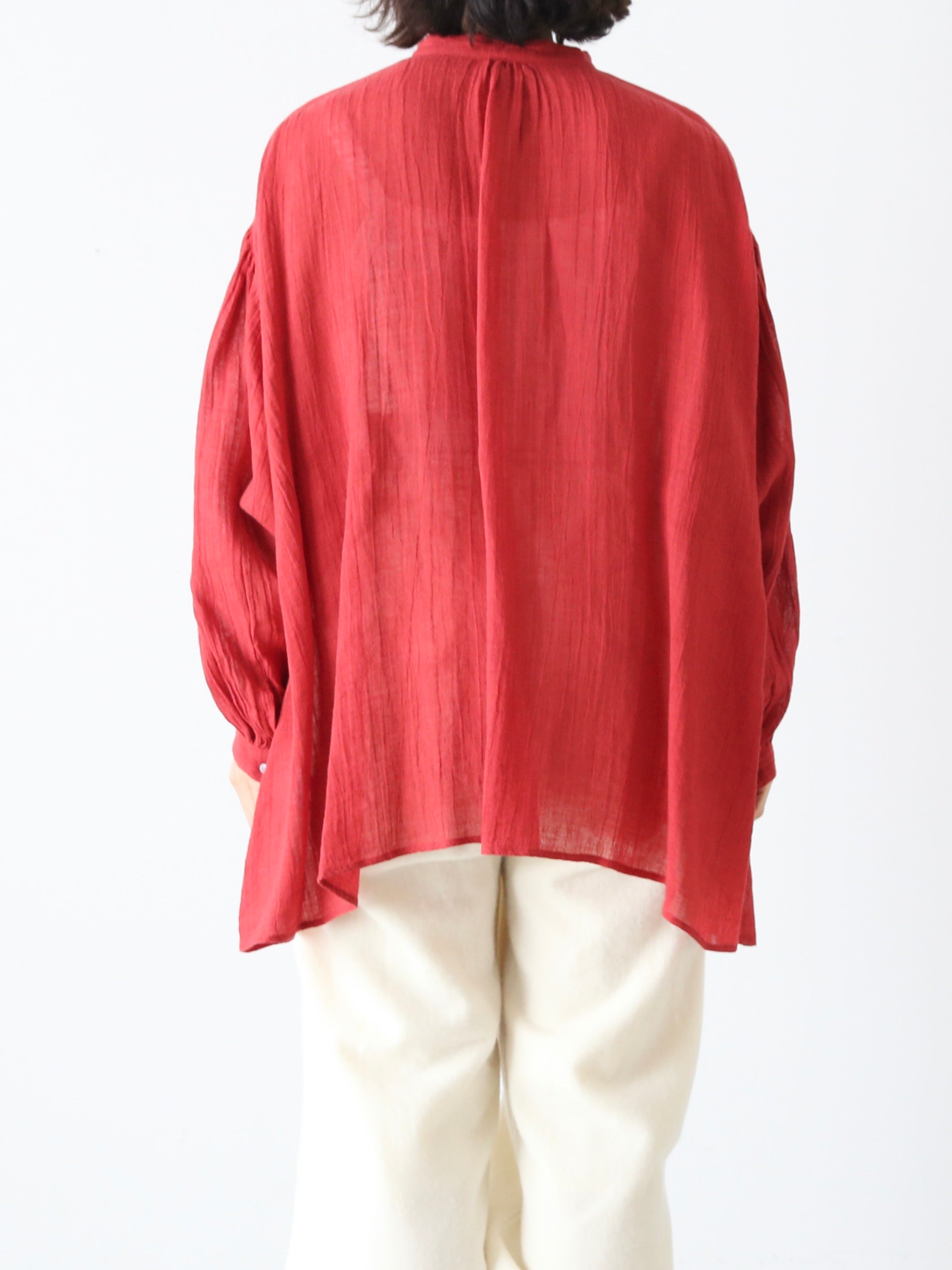 suzuki takayuki ガーゼプルオーバーブラウス [A261-04]