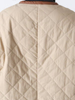 画像をギャラリービューアに読み込む, R&amp;D.M.Co- ウォータープルーフキルティングロングコート [7729]
