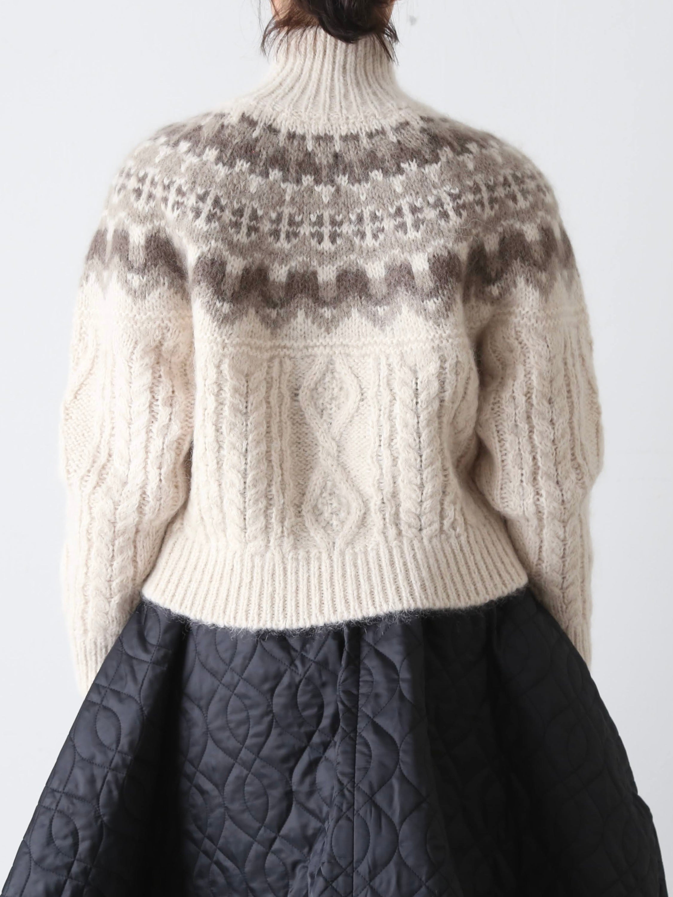 tao ノルディック柄スパンコール刺繍セーター [TP-N002-051]