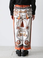 画像をギャラリービューアに読み込む, tao エステルスカーフ柄プリントMIXパンツ A柄 [TP-P006-051-A]
