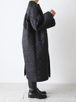 画像をギャラリービューアに読み込む, noir kei ninomiya エステルツイルキルトコート [3P-C003-051]
