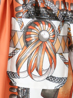 画像をギャラリービューアに読み込む, tao エステルスカーフ柄プリントMIXパンツ A柄 [TP-P006-051-A]
