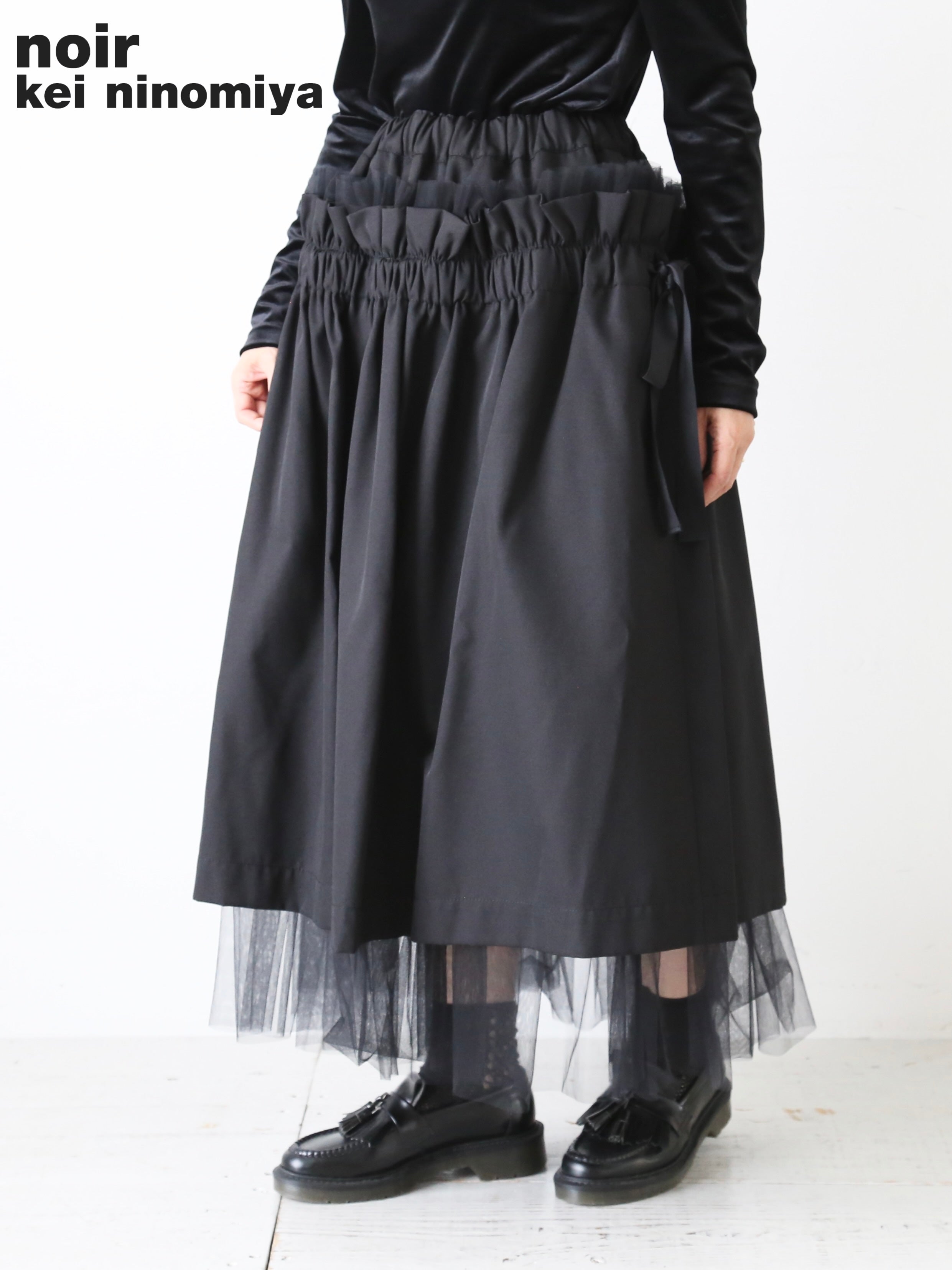 noir kei ninomiya ノワールケイニノミヤ 綿エステルギャバジン