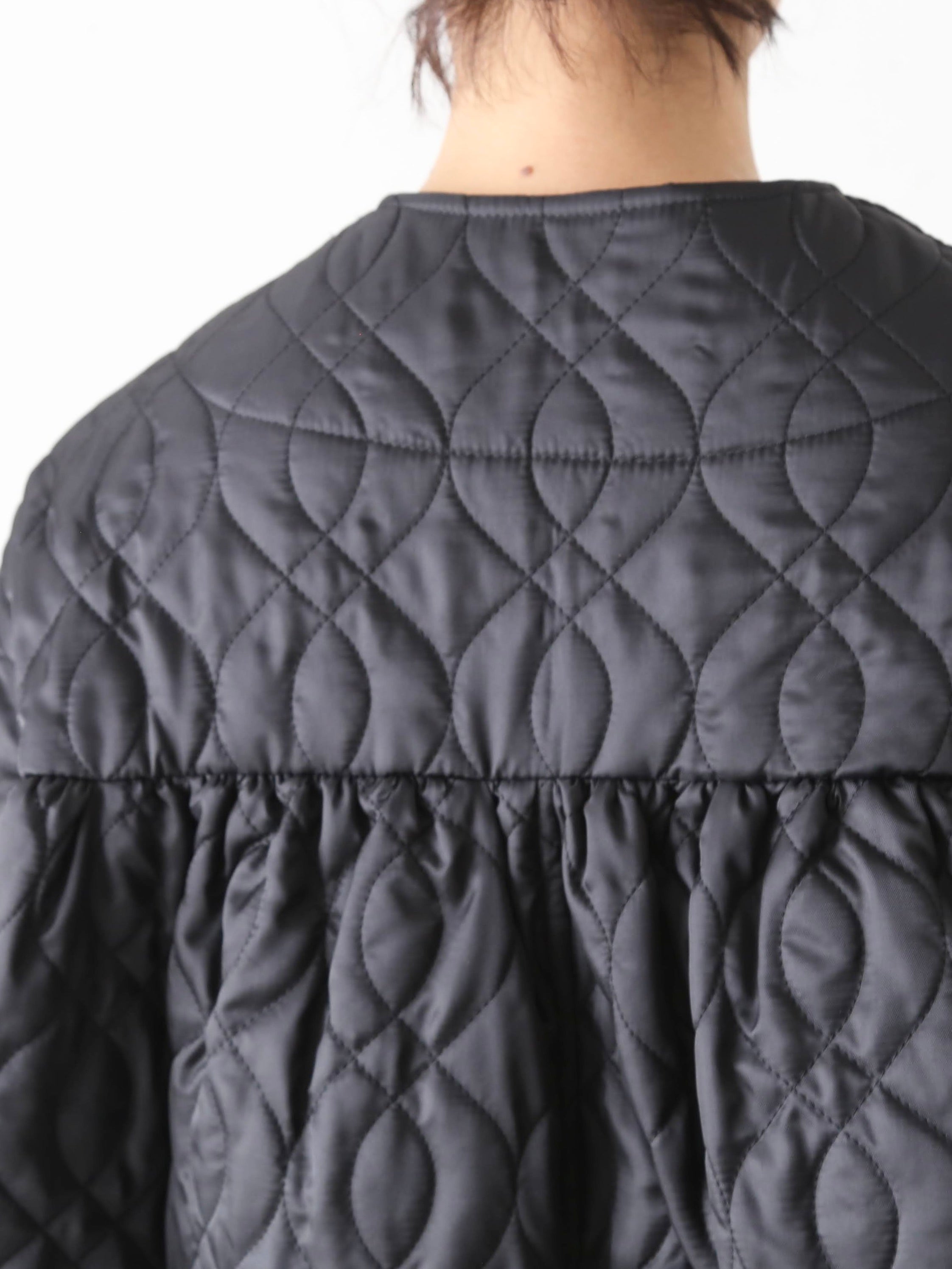 noir kei ninomiya エステルツイルキルトコート [3P-C003-051]