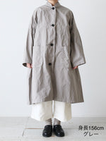 画像をギャラリービューアに読み込む, R&amp;D.M.Co- ガーメントダイオーバーサイズドコート [7986]
