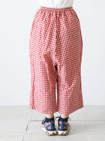 画像をギャラリービューアに読み込む, R&amp;D.M.Co- ギンガムチェックゴムパンツ [7608]
