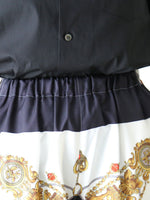 画像をギャラリービューアに読み込む, tao エステルスカーフ柄プリントMIXパンツ A柄 [TP-P006-051-A]
