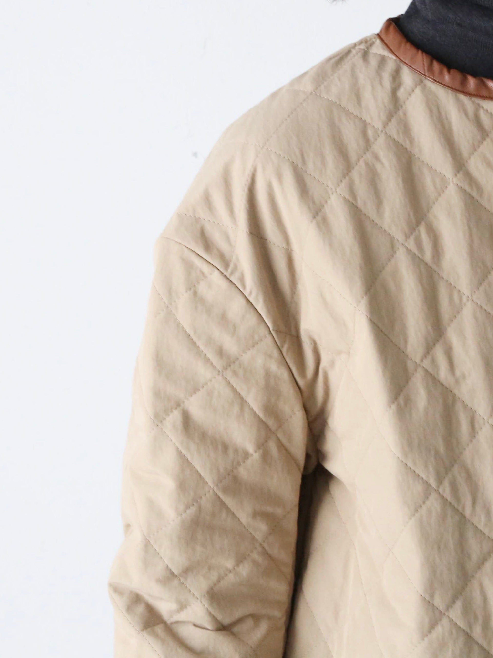 R&D.M.Co- ウォータープルーフキルティングロングコート [7729]