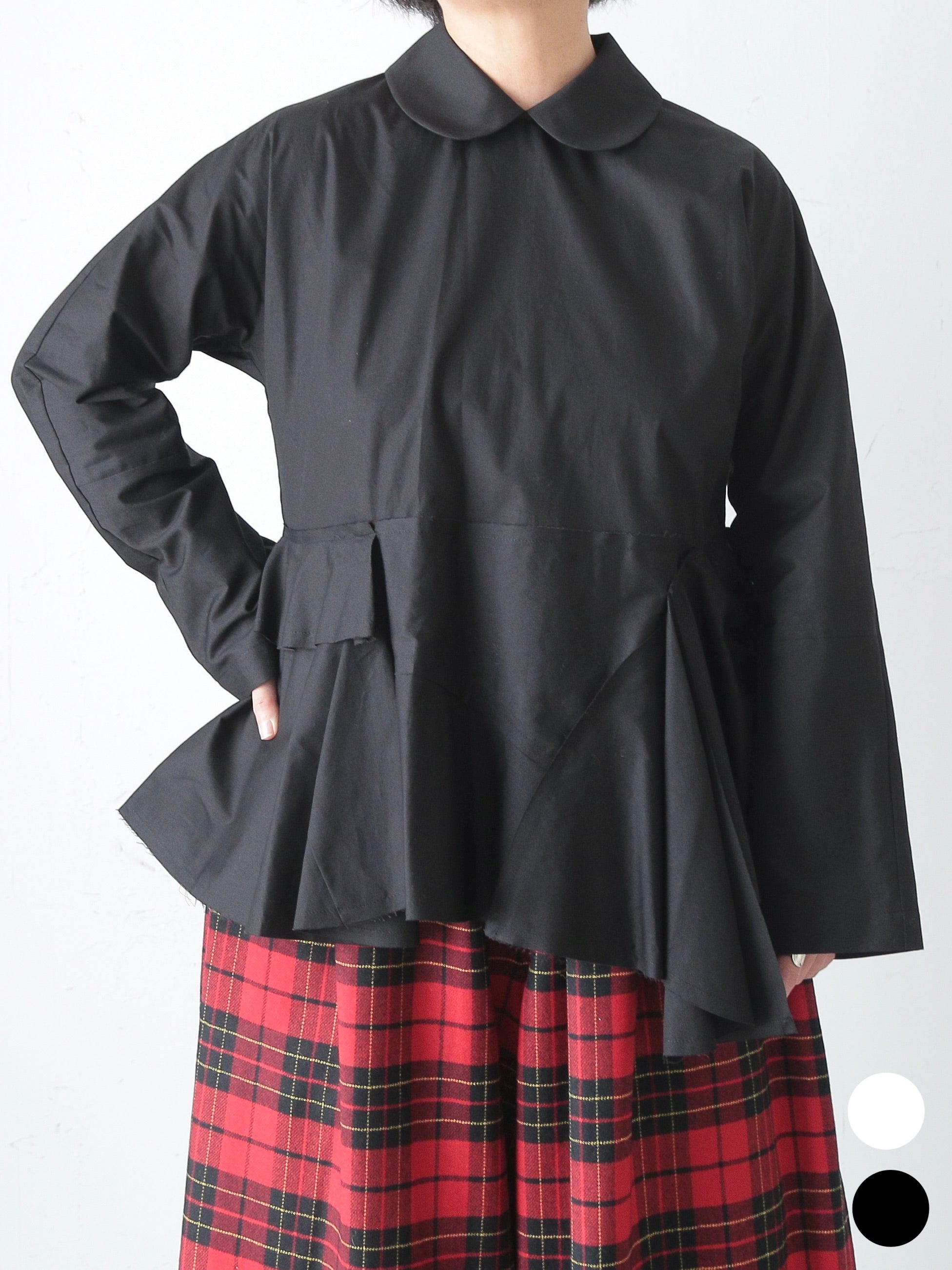 tao 綿ブロードブラウス(襟) [TP-B017-051]