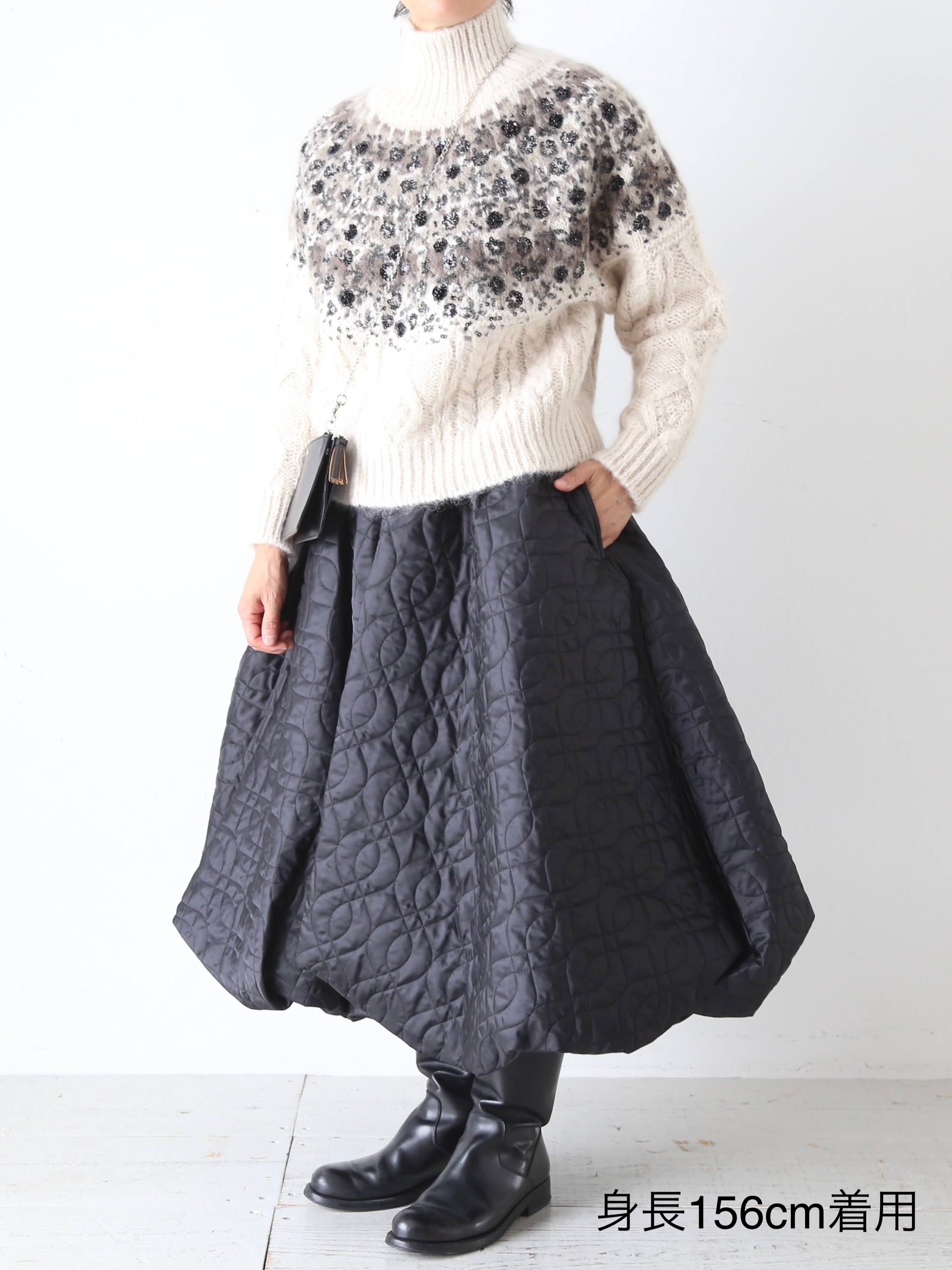 tao ノルディック柄スパンコール刺繍セーター [TP-N002-051]