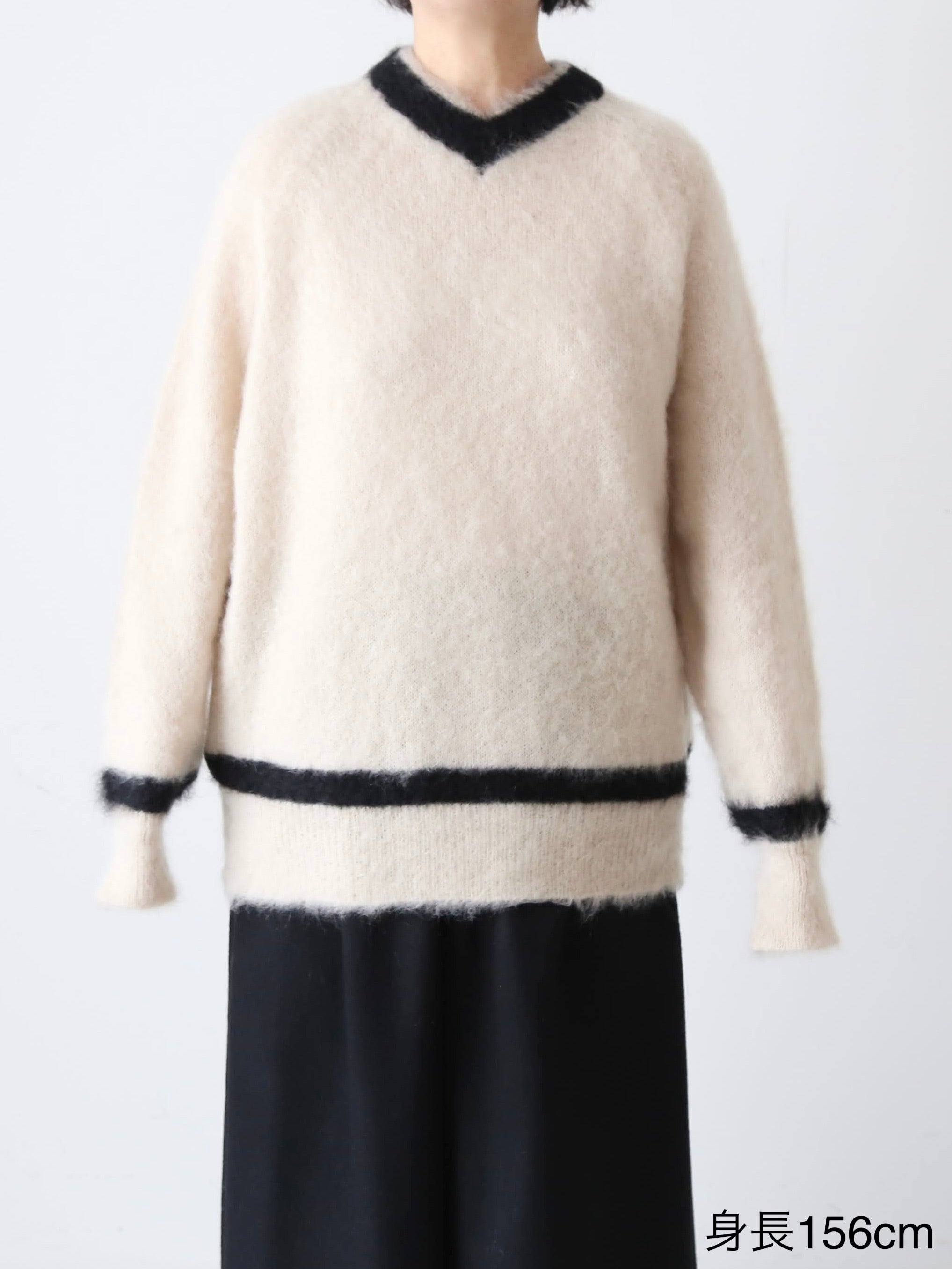 R&D.M.Co- モヘアクリケットセーター [7827]