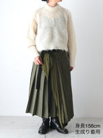 画像をギャラリービューアに読み込む, tao ウール片畔起毛加工セーター [TP-N008-051]
