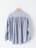 画像をギャラリービューアに読み込む, TOUJOURS バンドカラーバックギャザーシャツ [IM43LS03]
