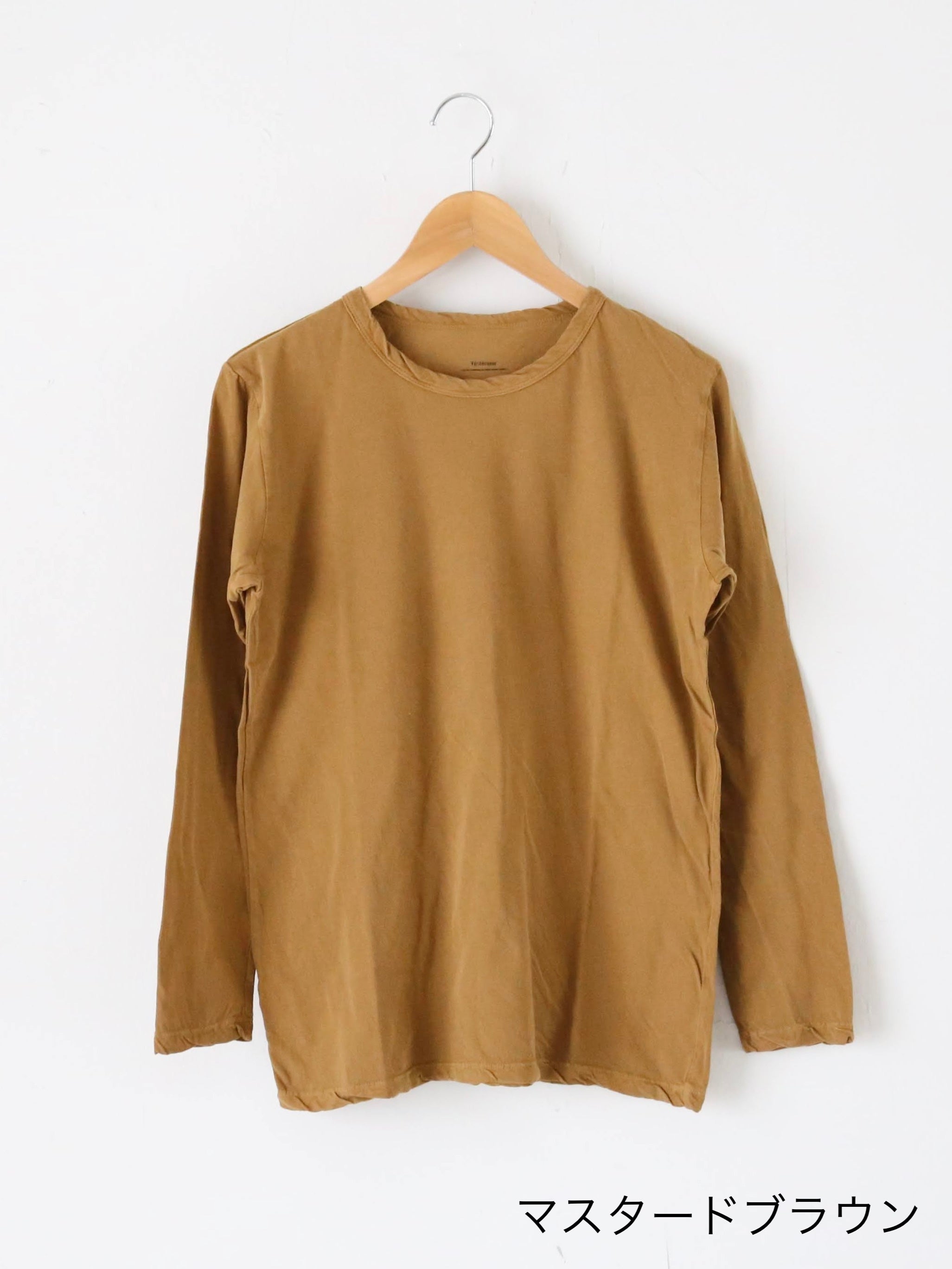 Veritecoeur 強撚天竺クルーネックロングスリーブ [ST-068]