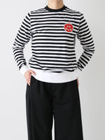 Load image into Gallery viewer, R&amp;D.M.Co- ガーゼボーダープルオーバーシャツ [8028]
