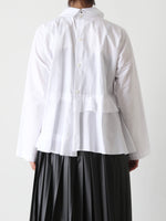 画像をギャラリービューアに読み込む, tao 綿ブロードブラウス(襟) [TP-B017-051]
