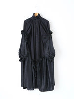 画像をギャラリービューアに読み込む, noir kei ninomiya 綿ブロード×アセテートサテンワンピース [3P-O008-051]
