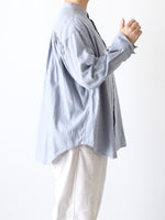 画像をギャラリービューアに読み込む, TOUJOURS バンドカラーバックギャザーシャツ [IM43LS03]
