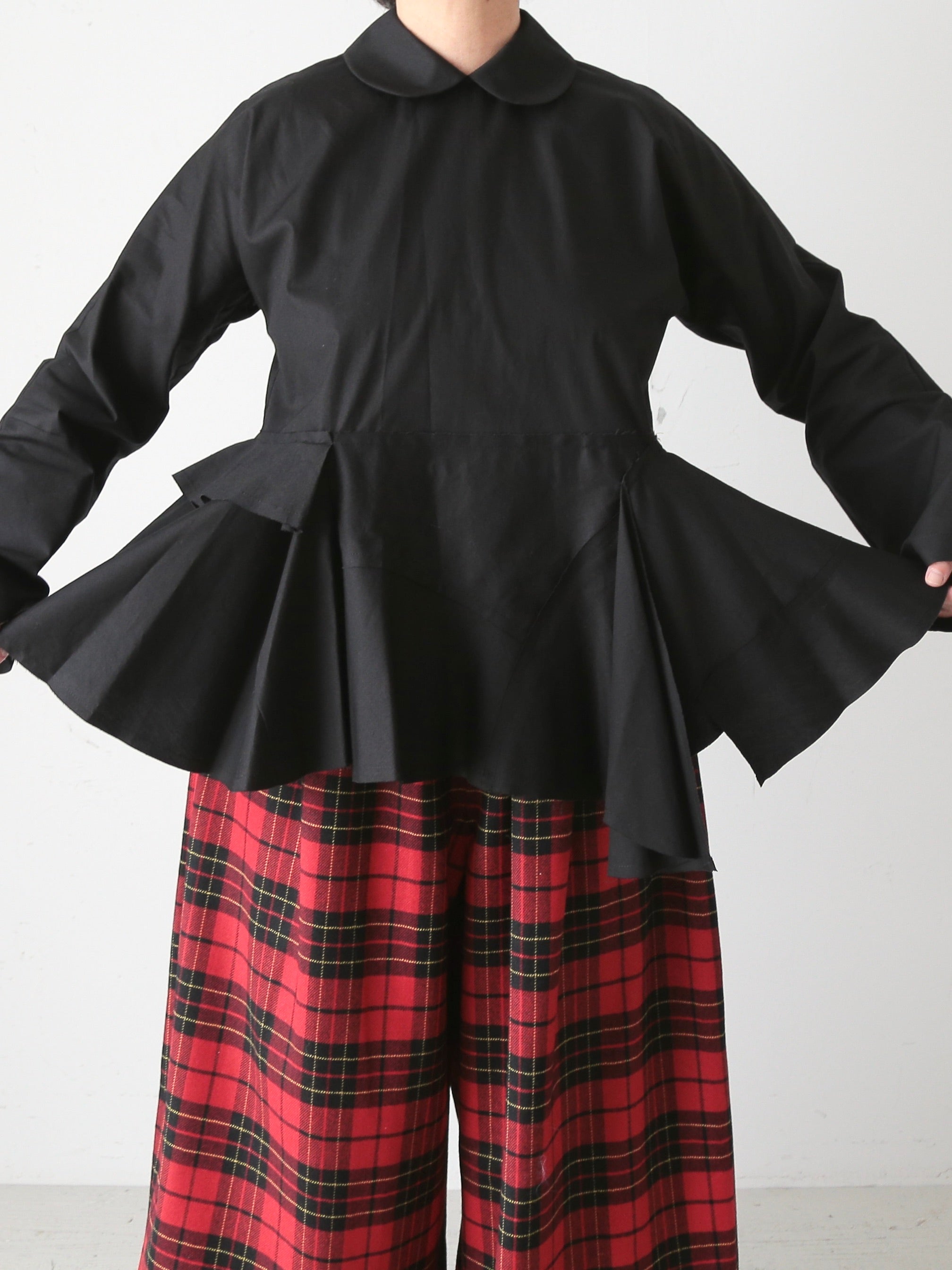 tao 綿ブロードブラウス(襟) [TP-B017-051]