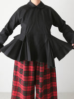 画像をギャラリービューアに読み込む, tao 綿ブロードブラウス(襟) [TP-B017-051]
