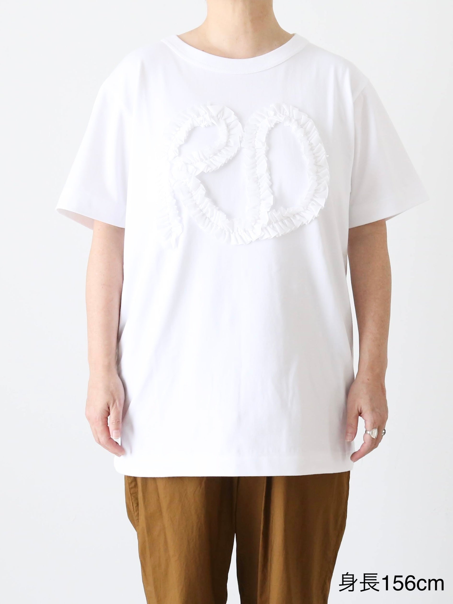 R&D.M.Co- メンズR.Dフリルエンブロイダリー ハーフスリーブTシャツ [7623]