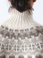 画像をギャラリービューアに読み込む, tao ノルディック柄スパンコール刺繍セーター [TP-N002-051]
