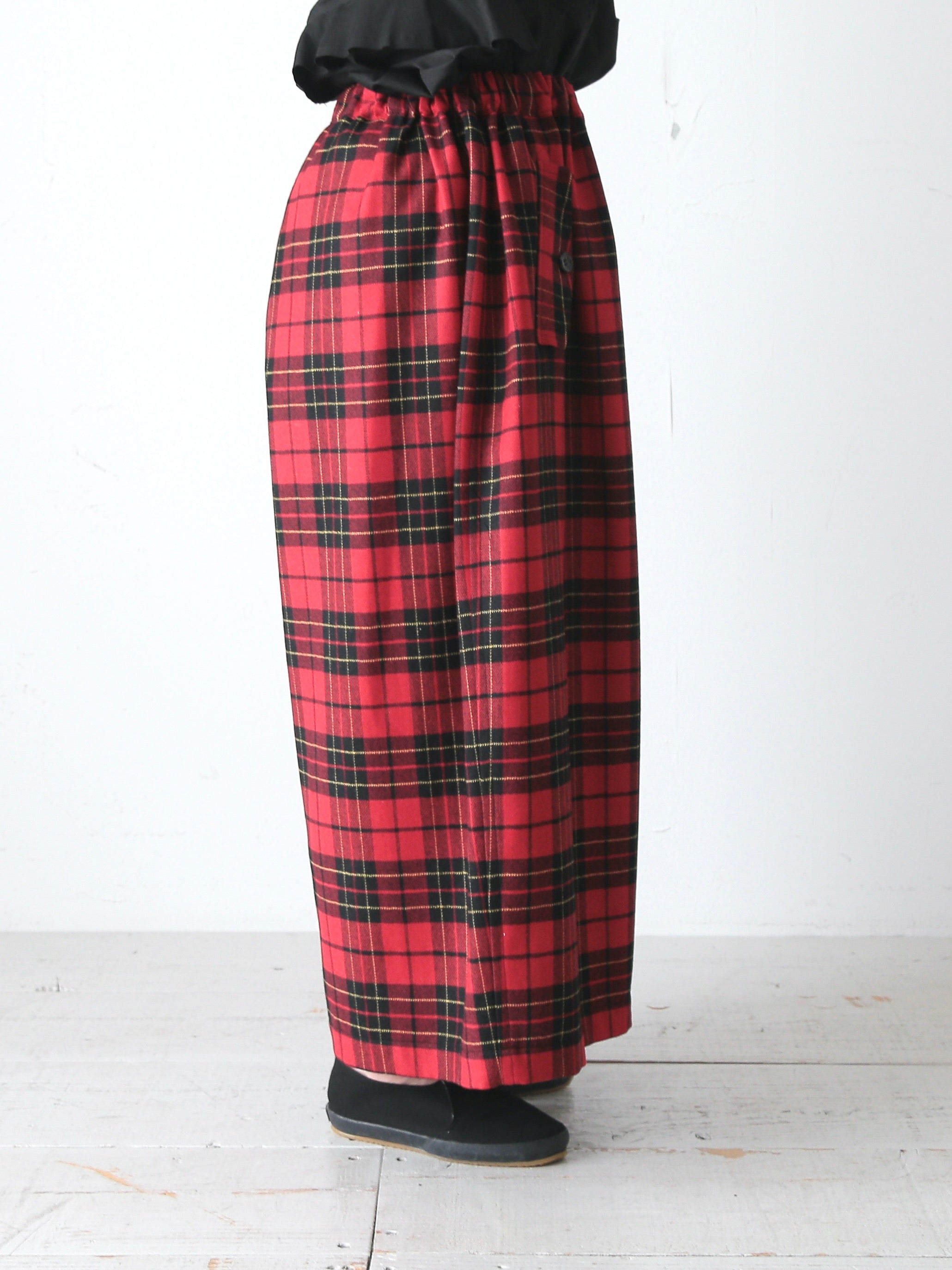 tao タータンチェック先染めパンツ [TP-P010-051]