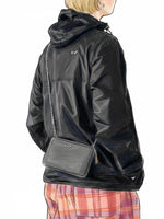 画像をギャラリービューアに読み込む, PLAY COMME des GARCONS K-WAY ジップアップフーディー(ブラック×ブラックエンブレム) [AZ-J507-051] (コピー)
