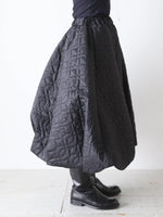 画像をギャラリービューアに読み込む, noir kei ninomiya エステルツイルキルトスカート [3P-S021-051]
