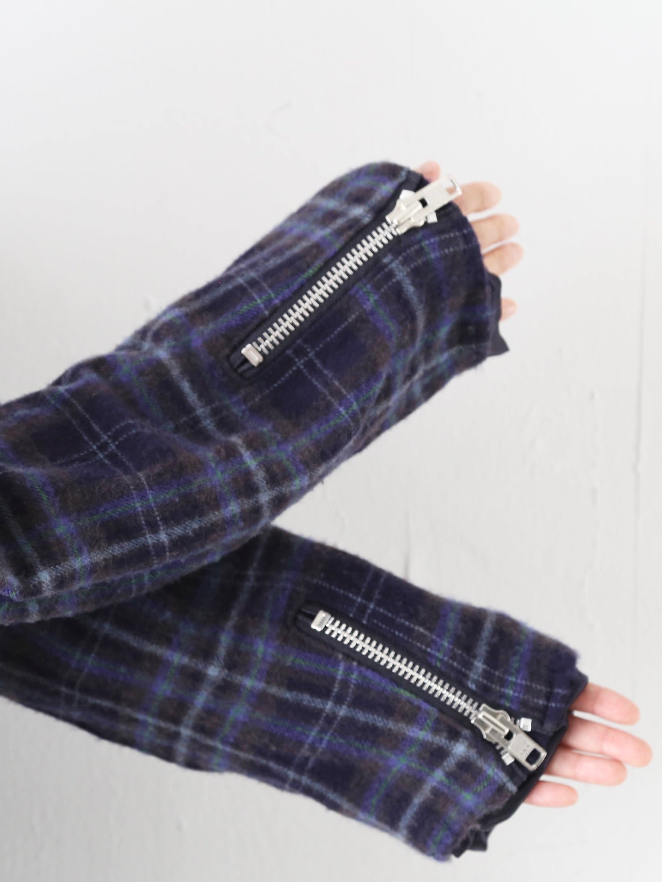 tao ウールナイロンチェックコート [TP-C010-051]