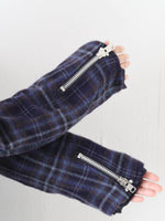 画像をギャラリービューアに読み込む, tao ウールナイロンチェックコート [TP-C010-051]
