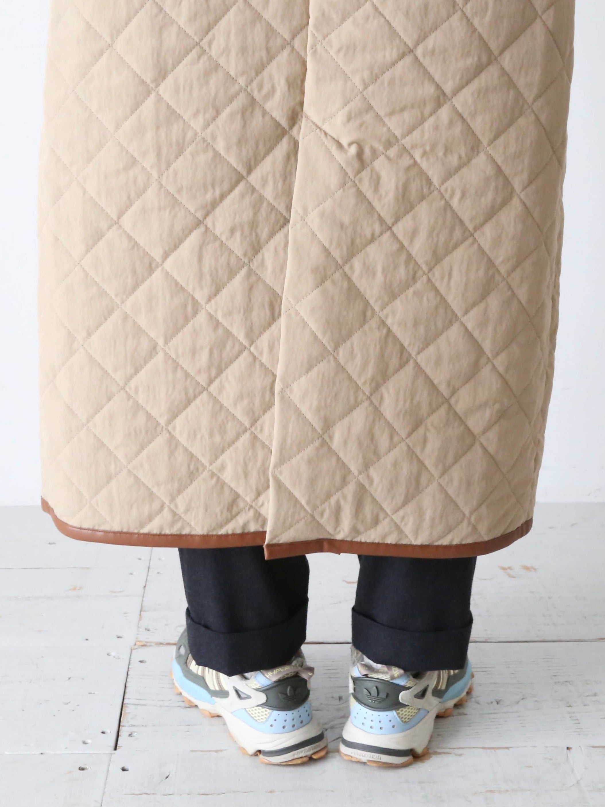 R&D.M.Co- ウォータープルーフキルティングロングコート [7729]