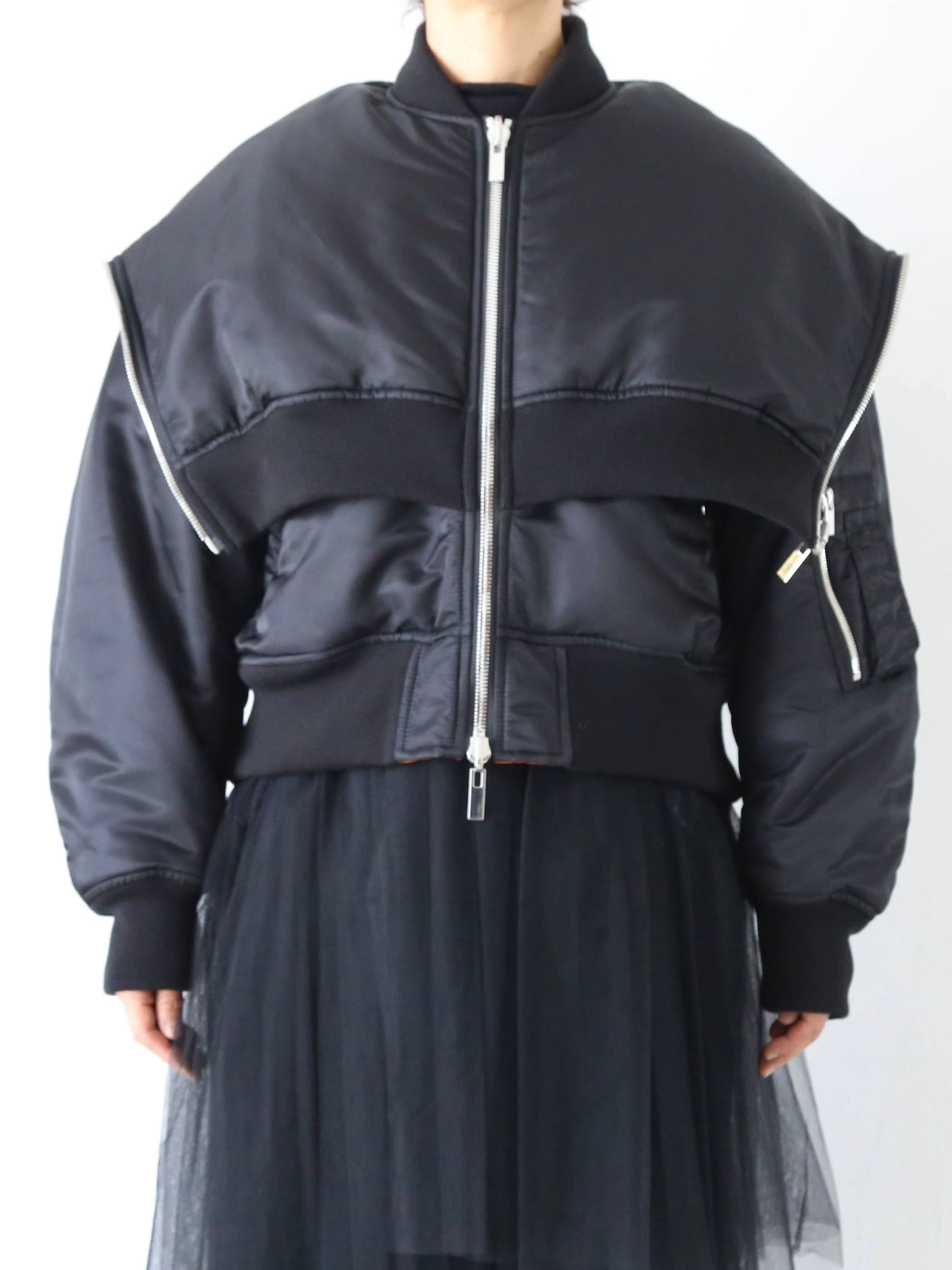 noir kei ninomiya ナイロンツイルジャケット [3P-J013-051]