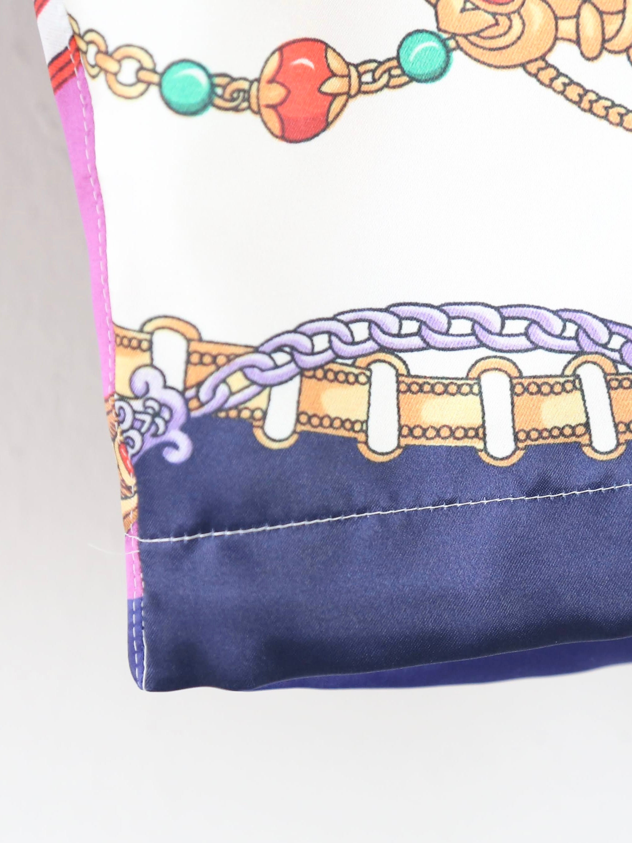 tao エステルスカーフ柄プリントMIXパンツ B柄 [TP-P006-051-B]