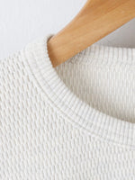 画像をギャラリービューアに読み込む, chimala ユニセックスワッフルクルートップ [CS40-K17]
