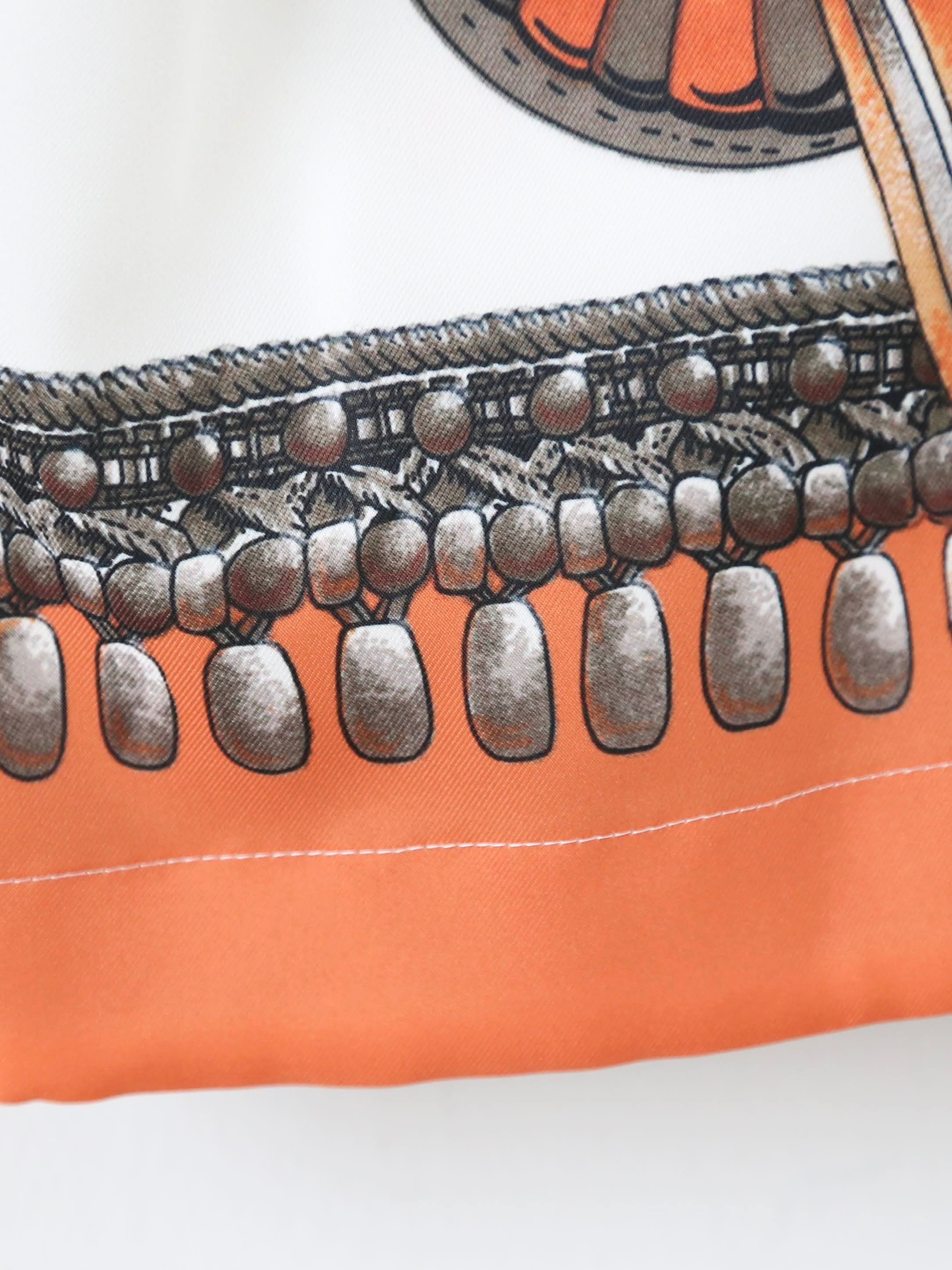 tao エステルスカーフ柄プリントMIXパンツ A柄 [TP-P006-051-A]