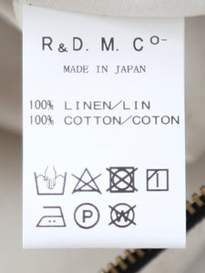 R&D.M.Co- R&D.M.Co-リネンデニムポーチ(L) [4702］