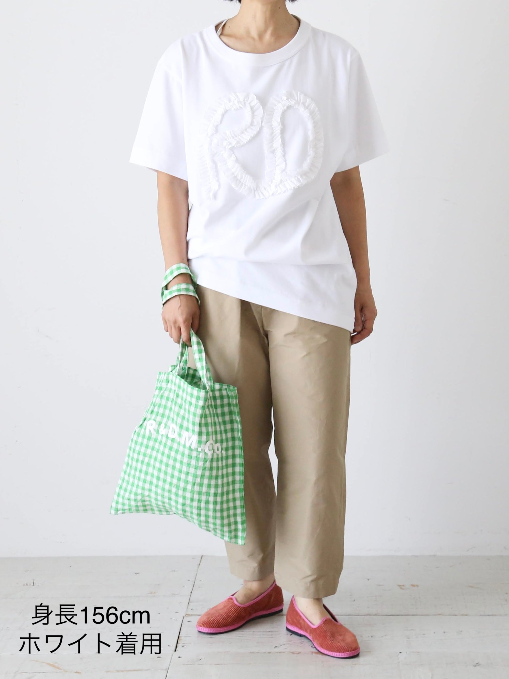 R&D.M.Co- メンズR.Dフリルエンブロイダリー ハーフスリーブTシャツ [7623]