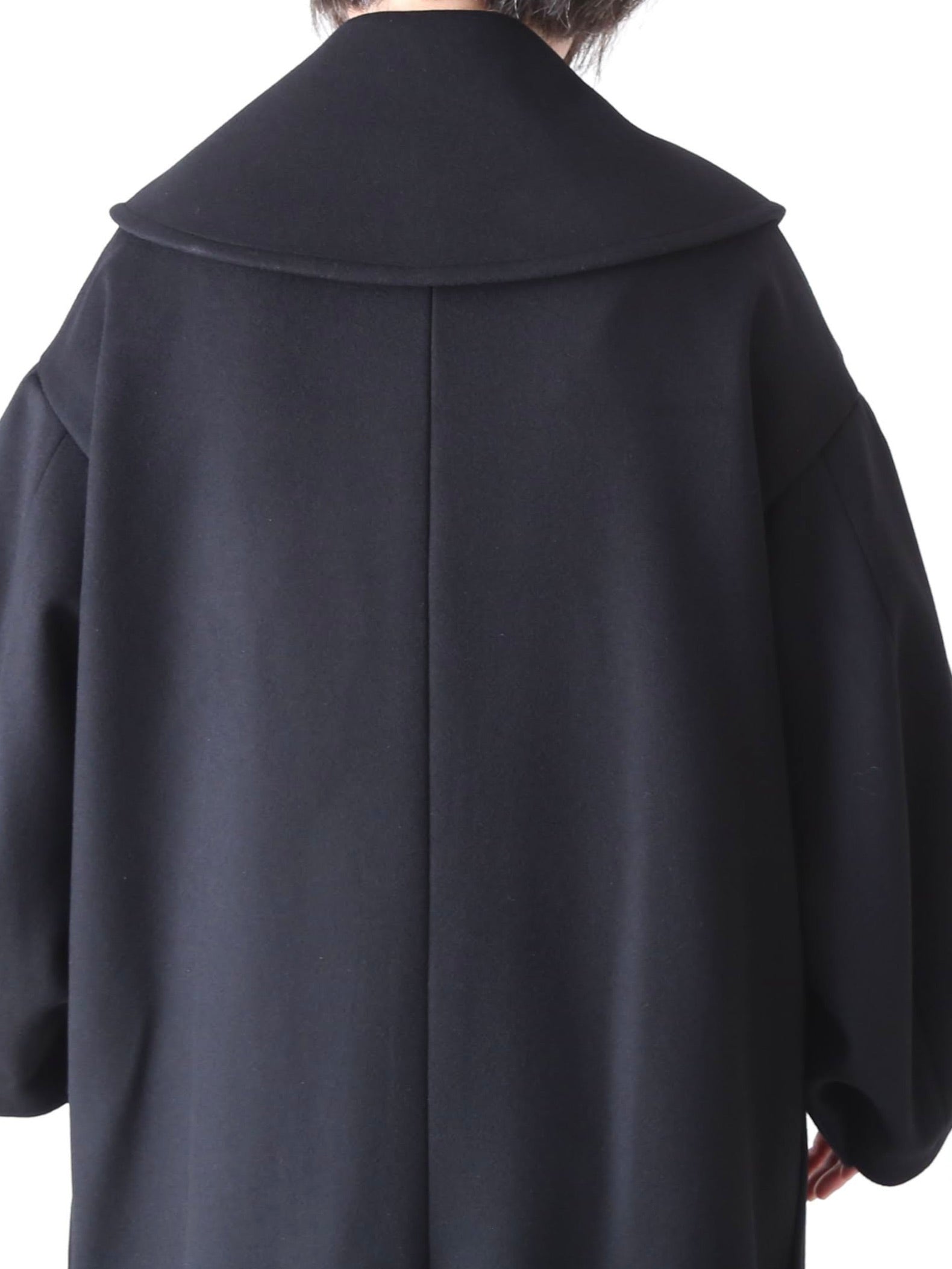 noir kei ninomiya ウールカシミヤメルトンコート [3P-C004-051]