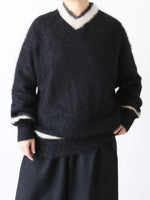 画像をギャラリービューアに読み込む, R&amp;D.M.Co- モヘアクリケットセーター [7827]
