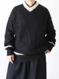 R&D.M.Co- モヘアクリケットセーター [7827] – CREER